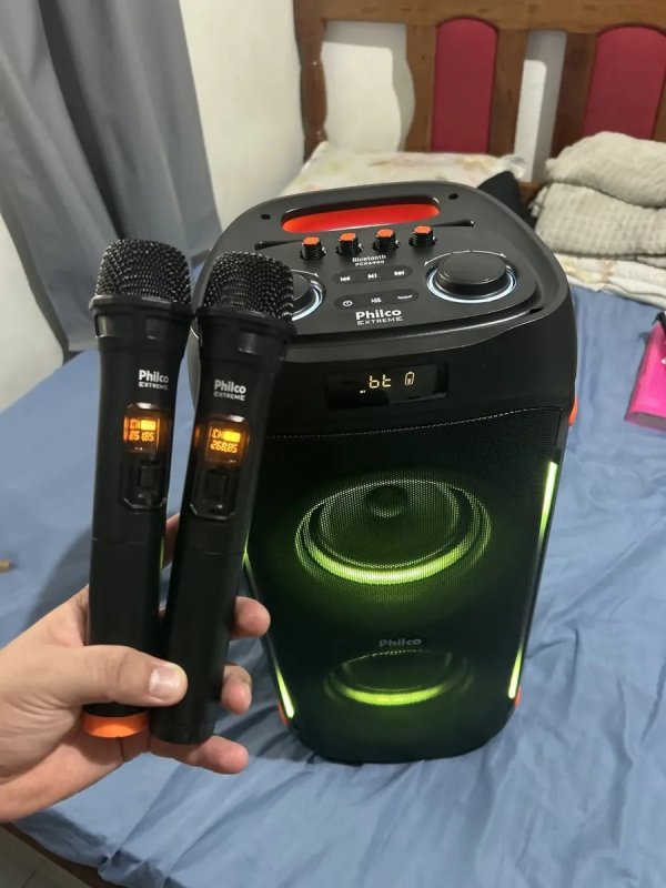 Caixa Som Philco Extreme 1200w Connection Tws Pcx6900 2 Mic