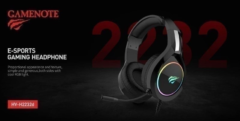 Havit Headset H2232d, Gamer, Iluminação RGB, Microfone, 50mm Speaker, Conector 3.5mm