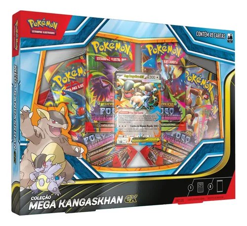 Box Pokémon Mega Kangaskhan Ex Pt-br