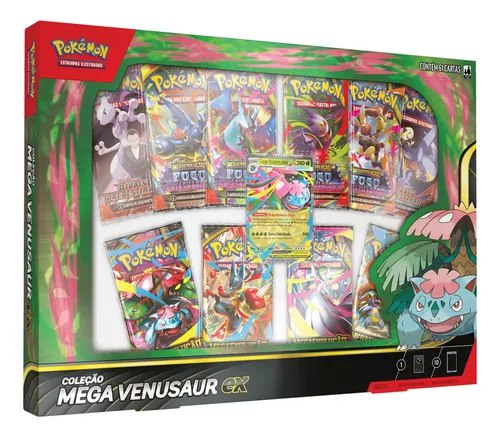 Box Pokémon Mega Venusaur Ex Português