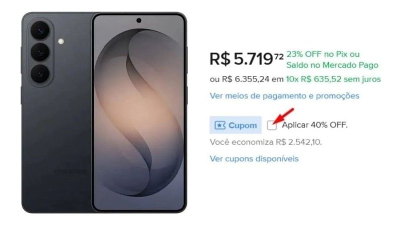 Celular Samsung Galaxy S26 5G, 256GB, 12GB RAM, Galaxy AI, Câmera Tripla de 50+12+10, Tela de 6.3"