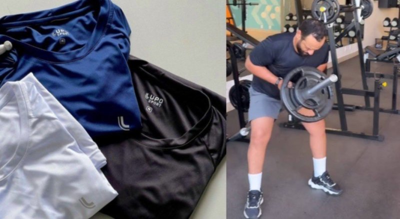 Kit com 2 Camisetas Dry Fit Lupo