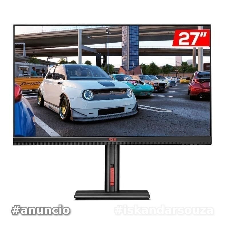 Monitor Gamer Pichau Quantum, MiniLED, 27 Pol, IPS, QHD, 1ms, 180Hz, HDMI/DP, PG-QUTM01-BL01