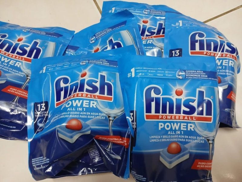 Finish Detergente para Lava Louças 91 tabletes Powerball