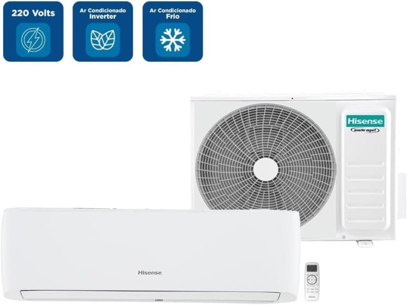 Hisense Hi Wall Eco Plus Inverter 9.000 Btus - Frio R-32 220v