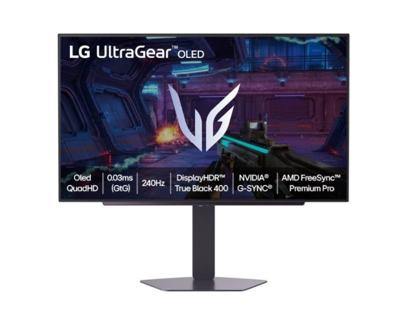 Monitor LG UltraGear 27" OLED, QHD, 240Hz