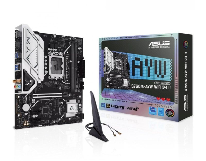Placa-Mãe Asus B760M-AYW WIFI D4 II