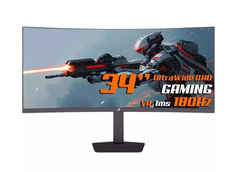 Monitor Gamer SuperFrame Enterprise, 34 Pol, Curvo, UltraWide Quad HD, VA, 1ms, 180Hz