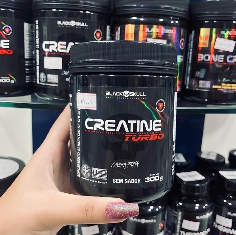 Creatina Black Skull Creatine Turbo sem sabor 300g