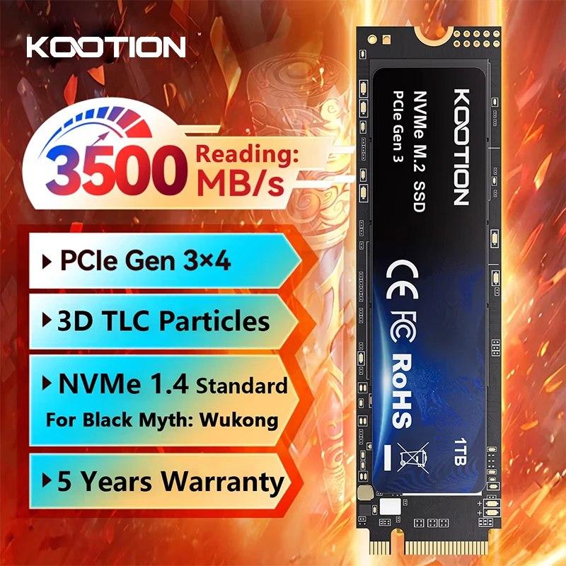 SSD Nvme 512GB Kootion Gen3 3500 MB/s