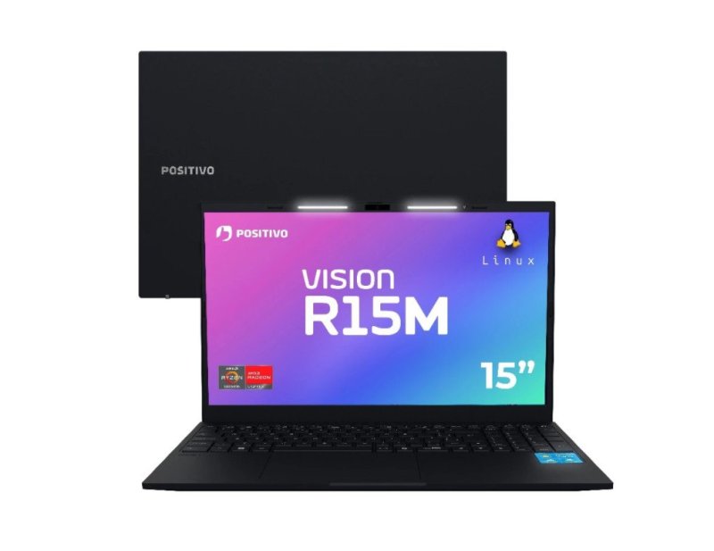 Notebook Vision R15M com AMD Ryzen 5 e 16GB RAM