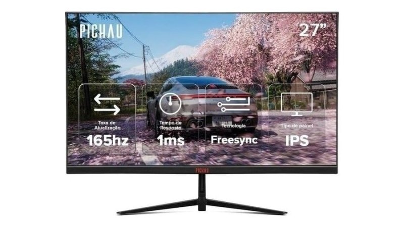 Monitor Gamer Pichau Athen V3S, 27 Pol, IPS, QHD, 1ms, 165Hz