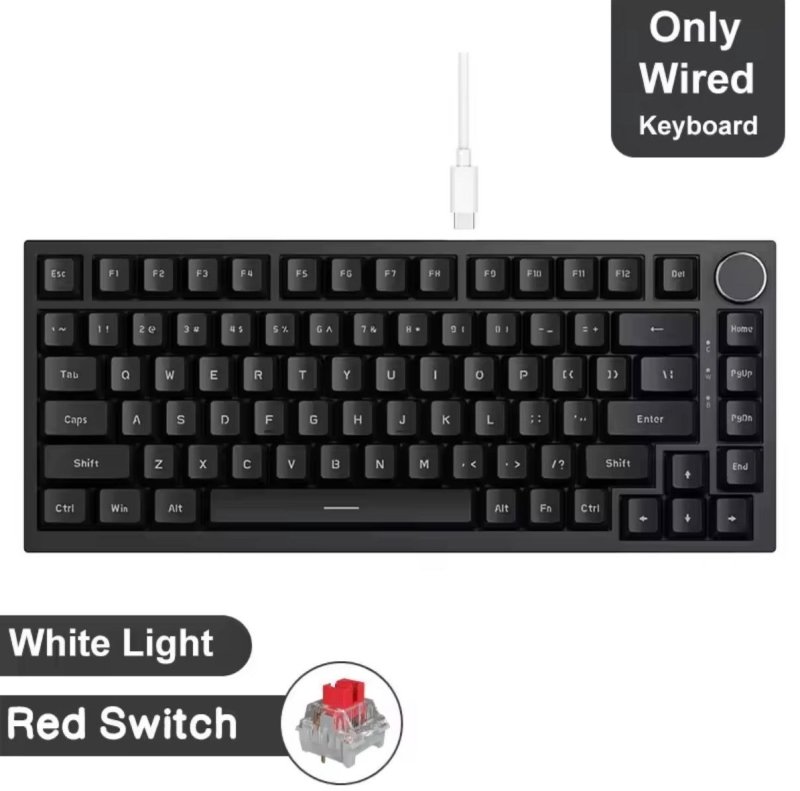 Teclado Mecânico Ajazz AK820 Switch Red Hot Swappable