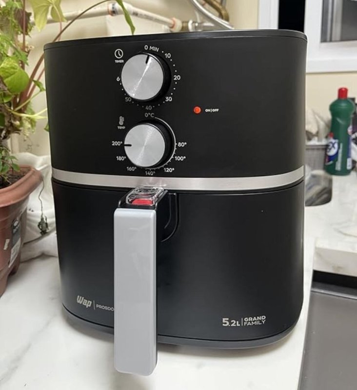 WAP Fritadeira Elétrica Air Fryer GRAND 5,2L, 1500W