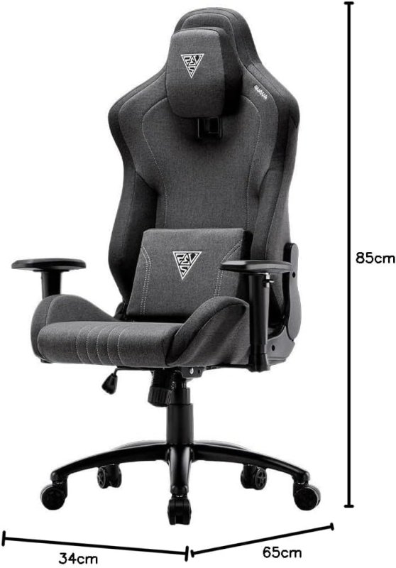 CADEIRA GAMER GAMDIAS CINZA E PRETO ZELUS M3 WEAVE LB