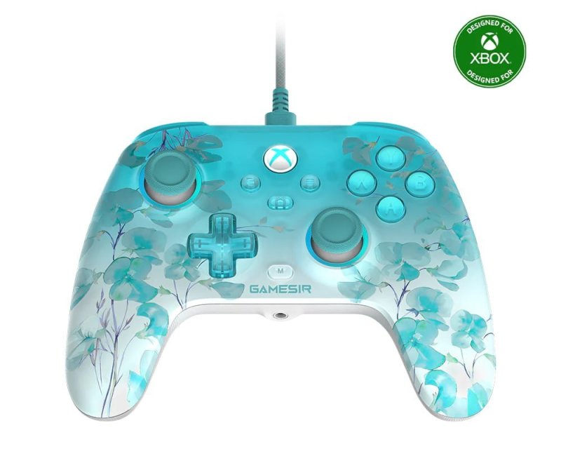Controle GameSir T7 Pro Floral para Xbox com Joystick de Efeito Hall