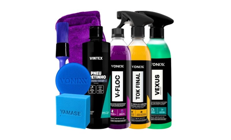 KIT SHAMPOO V-FLOC CERA TOK FINAL VEXUS VONIXX PRETINHO VINTEX