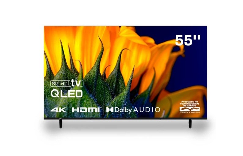 Smart TV HQ QLED 55 Polegadas HQ-QLED55SM 4K