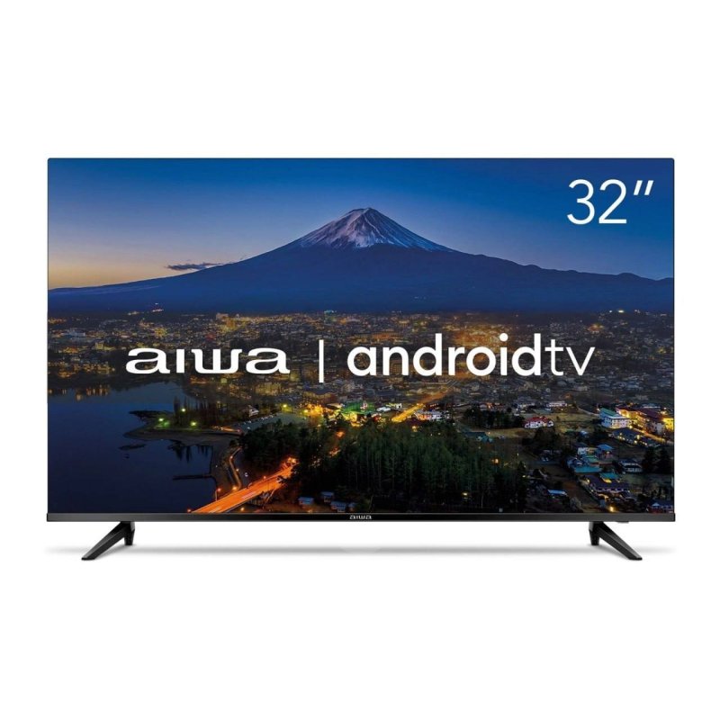 Smart TV AIWA 32” Android HD Borda Ultrafina HDR10 Dolby Áudio