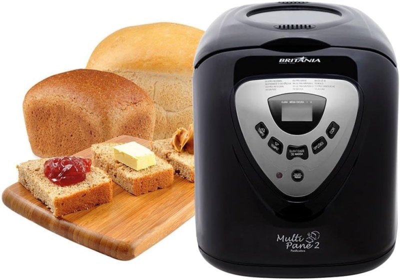 Britânia Multipane 550W - Panificadora Automática - Preto 220v