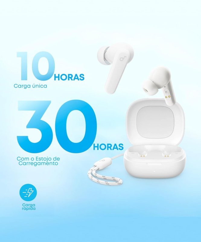 Soundcore P20i - Fone Bluetooth com 30H de Reprodução e Graves Potentes