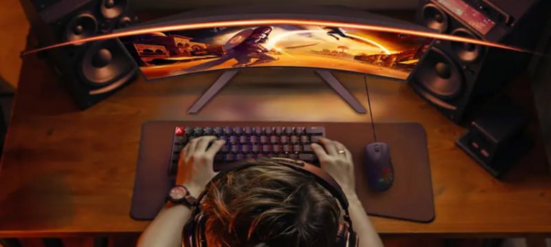 Monitor Gamer Curvo Aoc Agon Quad 32" Quad HD, 180Hz, 0,5ms