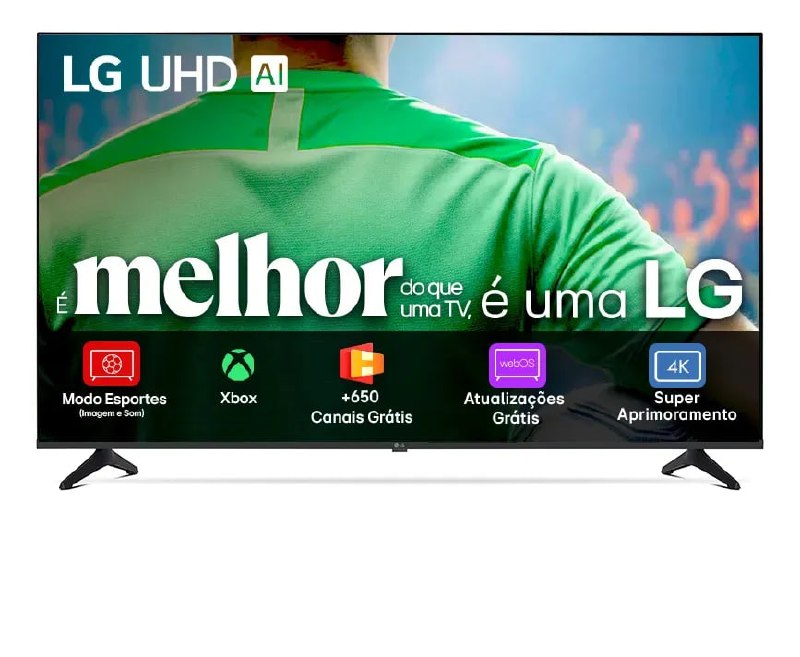 Smart TV LG UHD AI UA75 50" com HDR10 Pro e Processador α7 AI Gen8