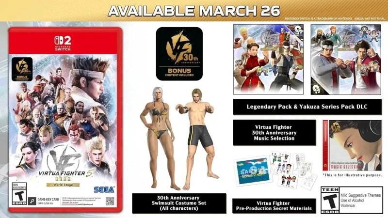 Jogo Virtua Fighter 5 Revo World Stage 30th Anniv. para Nintendo Switch