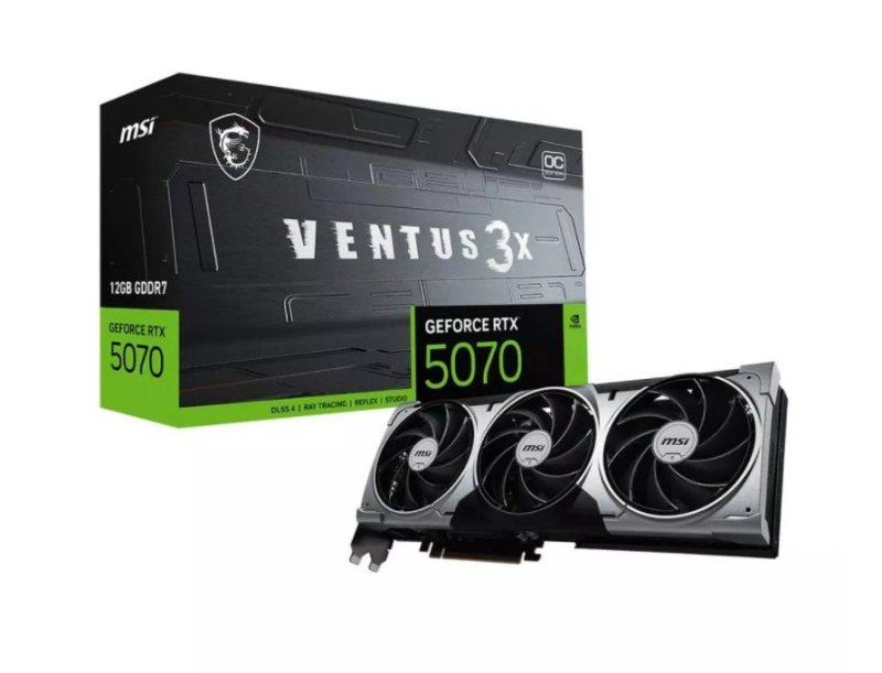 MSI RTX 5070 de 12GB VENTUS 3X OC