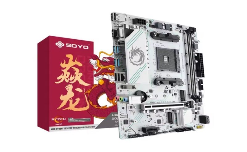 Placa mãe B550M Soyo White Argb+ 2x Nvme Pcie 4.0