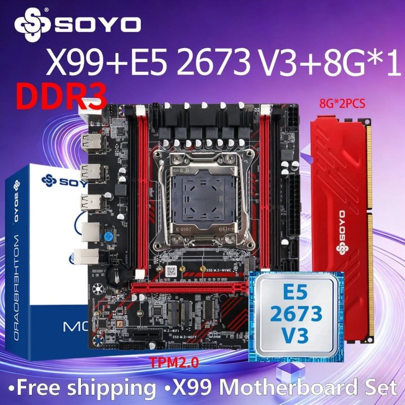 Placa-mãe SOYO X99 SY D3 DDR3 Chipset HM55
