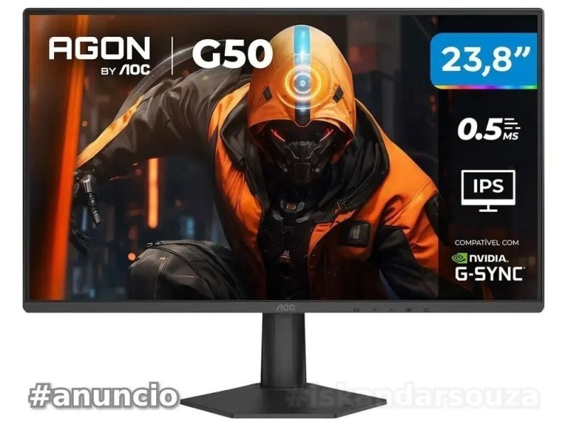 Monitor Gamer AOC 23,8" Full HD 144Hz Agon G50 IPS