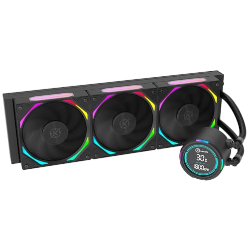 Water Cooler Kalkan Delta V2 360 ARGB Preto com Display LCD Bomba 3200 RPM KLK00067