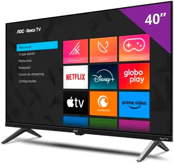 AOC Roku TV DLED 40" Full HD - Smart TV Bivolt