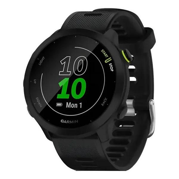 Relógio Smartwatch Garmin Forerunner 55 Mesh com Monitor de Frequência Cardíaca - Preto