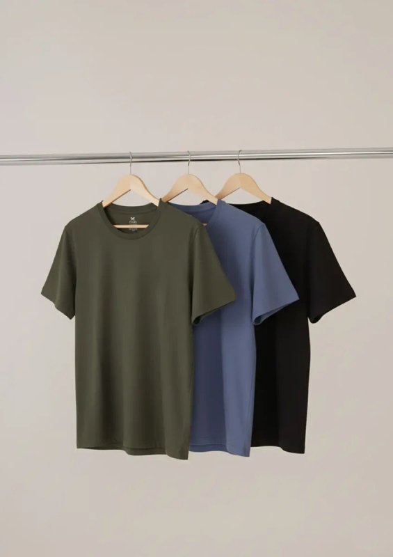 Kit Com 3 Camisetas Masculinas Básicas Slim Hering