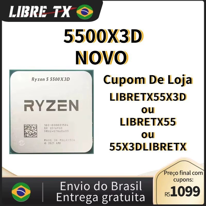 Processador AMD Ryzen 7 5700X Novo