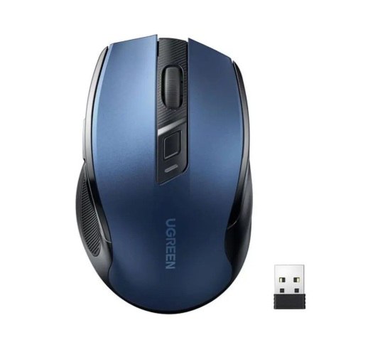 Mouse Sem Fio Ugreen Sensor 4000dpi Wireless 2.4ghz Azul