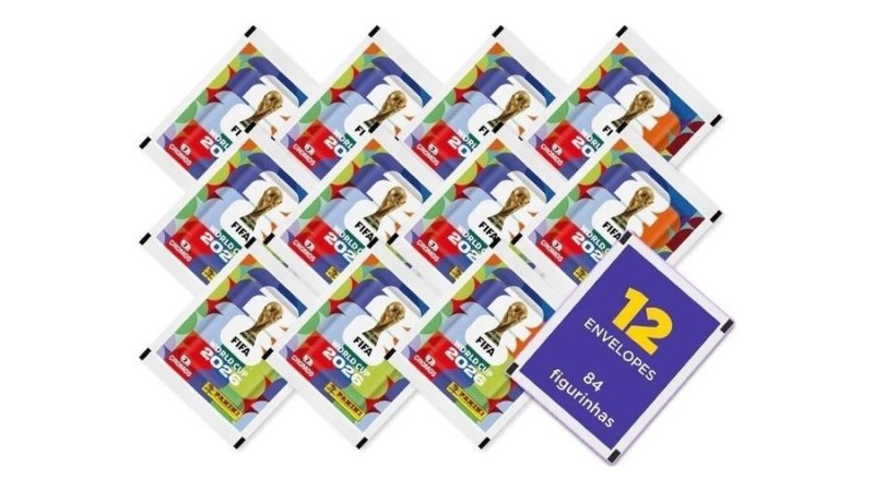 12 Envelopes (84 Figurinhas) Copa do Mundo 2026 Oficial Panini