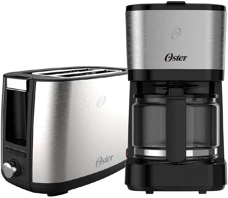 Oster Kit Inox Cafeteira 0,75L e Torradeira