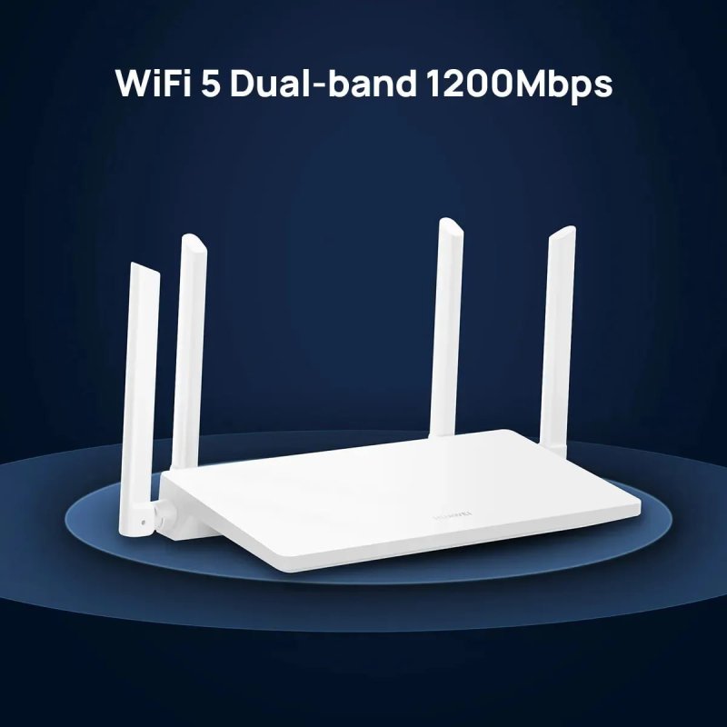HUAWEI WiFi AX1 WiFi 5 1200 Mbps Banda Dupla 4 Portas Gigabit Branco