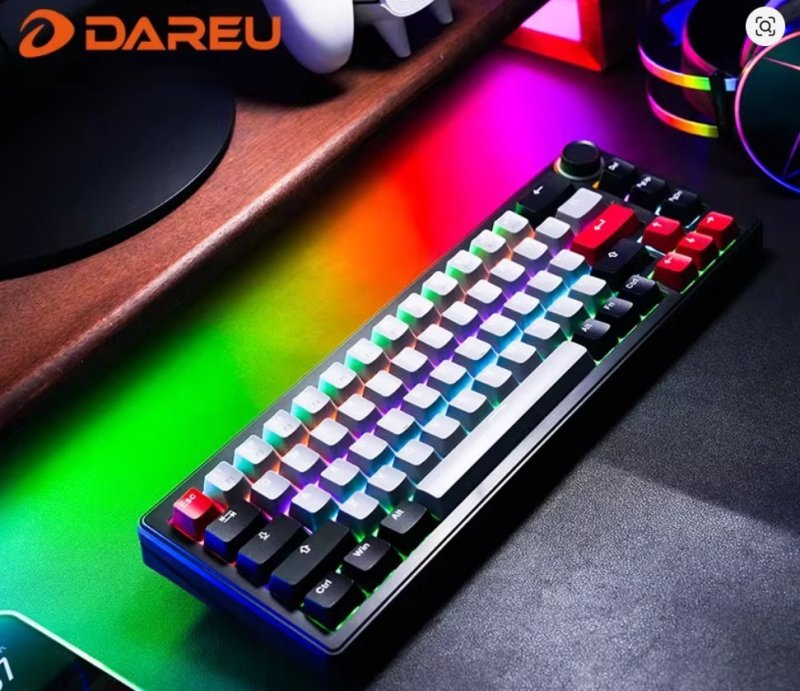 Teclado Mecânico Sem Fio DAREU Red Switch 4000Mah