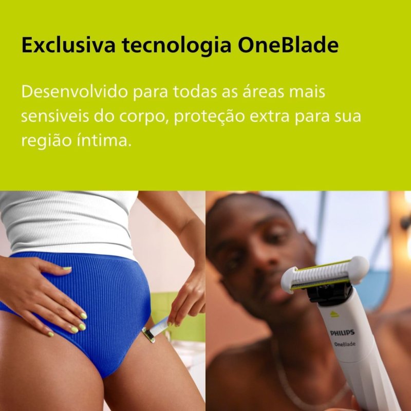 Philips OneBlade Intimate QP1924/10 - À Prova d'Água - Bivolt