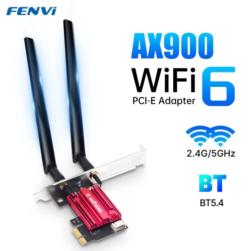 AX900 Wifi 6 Fenvi PCIE Express + Bluetooth 5.4 wifi6 Adaptador wi-fi