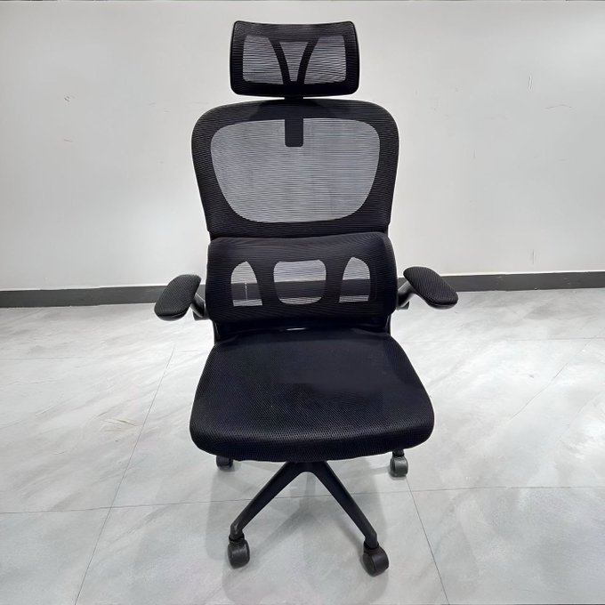 Cadeira Escritório Ergonômica Genebra B500 Luvinco Cor Preto