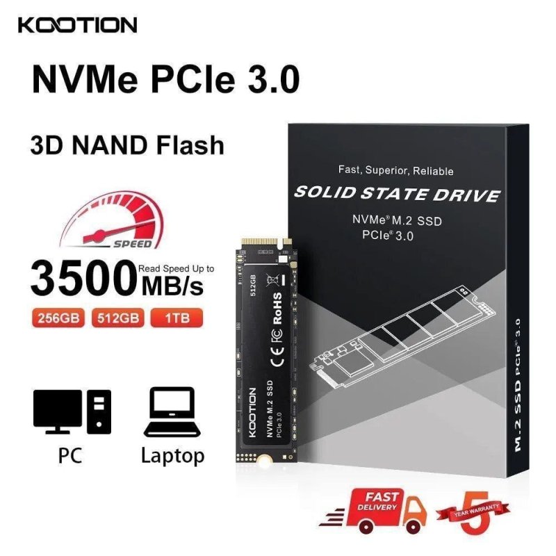 SSD Nvme Kootion X15 256GB / 512GB