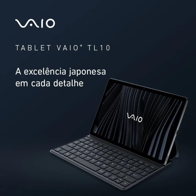 TABLET COM BATERIA QUE SEGURA O DIA TODO VAIO TL10 128GB 4GB RAM - Tela 10.4 2K