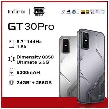Infinix GT 30 PRO 5G com 256GB e 12GB RAM