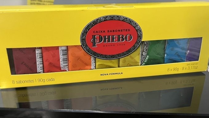 Kit Sabonete PHEBO Amarelo 720g com Frete Grátis