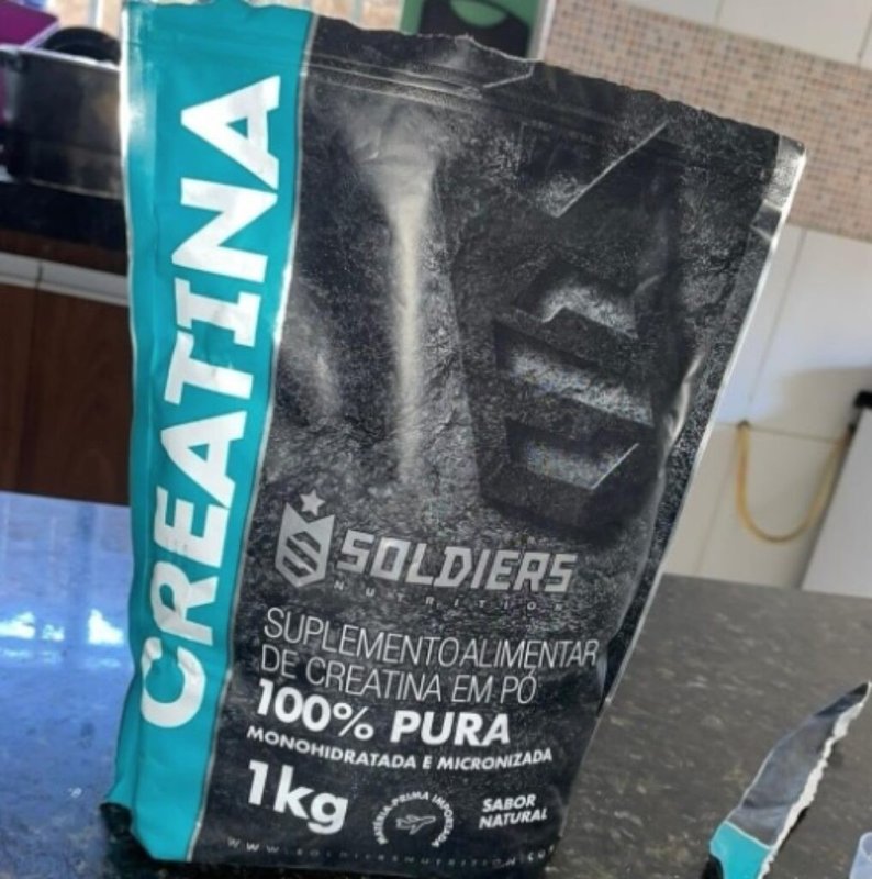 Creatina 1kg Suplemento Monohidratada em pó 100% Pura - Soldiers Nutrition